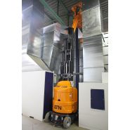 Plateforme élévatrice avec batteries de traction pour 8h d'autonomie