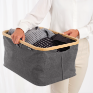 Panier à linge pliable Brabantia - 40 litres - Pepper Black - Stockage facile et compact_4