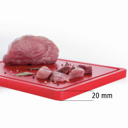Planche à découper PRO 32x26 W-R A120528 Bartscher - Rouge_4