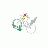 Support 1 vélo VelOne - Spécial petit trottoir - Anti-chute et gain de place_5