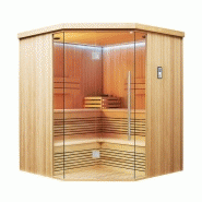 SAUNA D'ANGLE BOREAL® EVASION CLUB 180C - 4 À 6 PLACES - 180*180*210_4