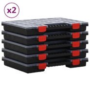 Vidaxl boîtes d'assortiment 10 pcs 40x30x5 cm polypropylène 3106444_4