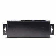 Hub Industriel USB 10Gbps à  7 Ports avec Adaptateur d'Alimentation, Métal, Montable, 5 Ports USB-A e_4