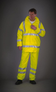 Pantalon de pluie respirant Hi-Vis Soft Flex - Réf: YHVS451 - 100% Polyester, Norme EN ISO20471:2013 Catégorie 1_4