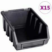 Vidaxl kit de bacs de stockage et panneaux muraux 29 pcs rouge et noir 146283_4