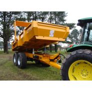 Benne à essieu unique BM 4800, traction aisée