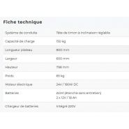 Electroroll 180 - chariot électrique - electroman - capacité de charge 150 kg_4