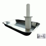 Hachoir à viande électrique professionnel - 750W - 120 kg/h - Trémie inox - Transmission par engrenages à bain d'huile_4