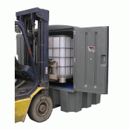 Armoire de rétention PEHD pour cuve 1000 L + Caillebotis PE - Avec Ventilation_4