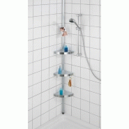Étagère de bain / douche premium télescopique sol-plafond, chromé - Aluminium inoxydable - WENKO_4