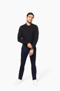 Polo Supima manches longues homme - Kariban Premium - Réf : PK202 - Coton Supima américain de qualité supérieure_4