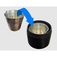 Cendrier sur pied Olbia en PEHD - Résistant UV, intempéries, rouille et chocs - Capacité 15L / 6 500 mégots_4