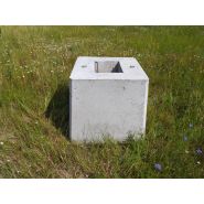 Dés de hangar trapézoïdaux 50x50 / 60x60 - H 60 cm - 420 kg - avec ancre de levage Artéon 2T500_4