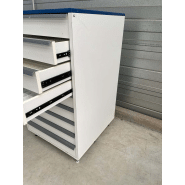 Meuble d'occasion de laboratoire avec tiroirs - ATEX - 9 tiroirs sur pieds métal - P21081148_4