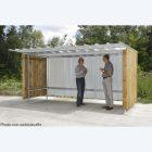 Abri extérieur à vélos, motos en bois & tôle - Abri initial 4 x 2,25 x 2,07 m de hauteur renforcé - Livré sans visserie_4