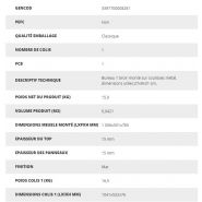 828 - Bureau droit junior 1 tiroir 'Alpin' - Meubles Demeyere - épaisseur du top 15 mm_4