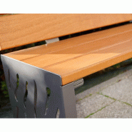 Banc bois et acier Venise_4