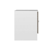 Meuble sous-vasque Riva Design blanc - 2 portes taupe - Dimensions L60 x H52 x P40 cm_4