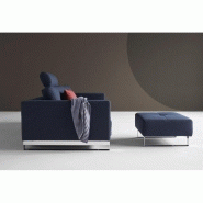 Canapé gigogne design Cassius Deluxe Excess Lounger - Innovation Living - Convertible lit 155x200 cm - Blue Mixed Dance_4