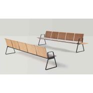 Line-Wood - Banc-poutre design modulable et innovant avec coques en bois et finitions variées_4