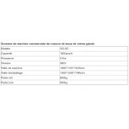 Appareil professionnel pour production en série de cornets de glace