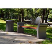 Poubelle publique 003352 - Savona - Komserwis - 70L - Design Aneta Bolisłaga - 75cm de hauteur et 180kg_4