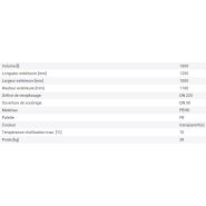 Cuve reconditionnée Recobulk IBC 266180w - 1000L - Palette PE - Ouverture DN 225_4