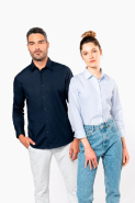 Chemise de travail popeline manches longues femme Kariban - Réf: K510 - 100% coton, coupe cintrée, entretien facile_4