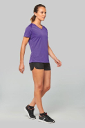 T-shirt de sport manches courtes col V femme - Réf: PA477 - PROACT - Séchage rapide - Polyester_4