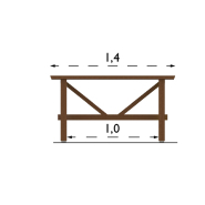 Table publique England réf 8037045 - Hags - Brun - Free Standing_4