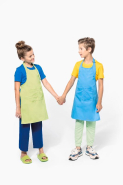 Tablier enfant 100% coton - Réf: K889 - Taille réglable - Grande poche avant - Marque Kariban_4