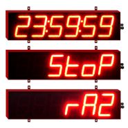 Chronomètre géant avec alimentation secteur ou 24 volts continu