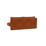 CANAPÉ DESIGN ACHILLAS MULTIFONCTION CONVERTIBLE LIT 155*200 CM PIEDS MÉTAL NOIR, TISSU CORDUROY BURNT ORANGE_4