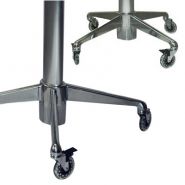 Chariot médical informatique Dual Flat Panel PC Cart H Class - ErgonoFlex - 27,93 kg - Réglable en hauteur, antibactérien et ergonomique_4