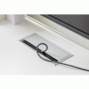 Table de réunion rectangulaire Ogi A - MDD - Oui, Blanc 9010, Blanc_4