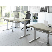 Bureau assis-debout motorisé réglable en hauteur avec une manivelle ou électriquement - DRIVE_4
