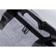 Sac de sport - polyester 600D - compartiment zippé, poches latérales filet et bandoulière réglable - couleur gris_4