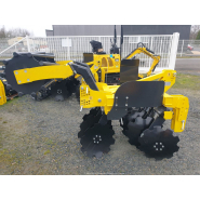 Déchaumeur à disques indépendants pour la vigne, les vergers et le maraîchage - Agroland WINEDISC_4