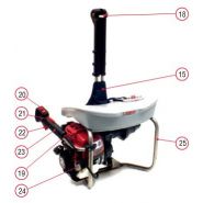Treuil industriel LokHead thermique Harken - PowerSeat Compact - charge 2.7 kN - essence sans plomb_4