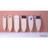 Table à repasser taille B -124 x 38 cm, pour fer vapeur Brabantia standard B - repose-fer flexible pour gauchers ou droitiers_4
