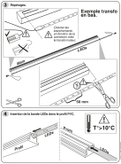 Main courante Studio en bois avec bande LED incluse