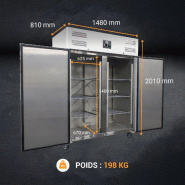 Armoire réfrigérée positive inox GN 2/1 - 1400L | L2g - GN1410TN_4