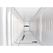 Conteneur  40 pieds Blast HC - Longueur 12m - Surface 56m3 - idéal pour le secteur agroalimentaire, industriel et pharmaceutique_4