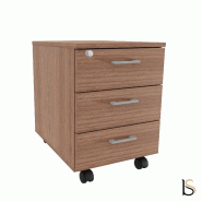 Caisson mobile 3 tiroirs - Quadrifoglio. - Noyer Canaletto_4