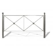 Bar3000a barrières urbaines - Urban'NT - en acier avec potelets Ø89mm et cadre en fer plat_4