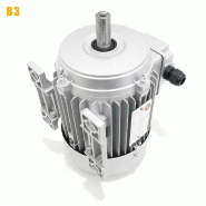 Moteur électrique triphasé ALMO 230/400V 1.1 kW 1500 tr/min - MH390S4B3 - Carcasse aluminium - Bride B3_4