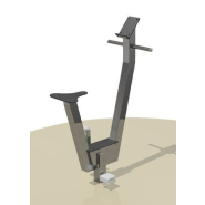 Kit complet plateau fitness en acier inoxydable – Vélo elliptique, vélo, twister, steps et panneau – Référence BTKF1_4