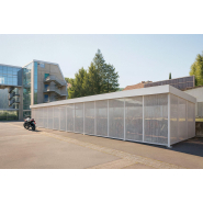 Abri vélos adaptable avec design contemporain