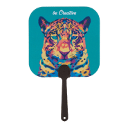 Éventail sur-mesure - poignée plastique et papier stratifié - impression digitale logo - minimum 100 pcs_4