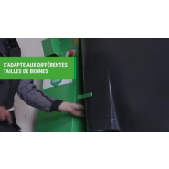 Compacteur et tasseur de bac 660L à 1100L pour déchets en EHPAD._4